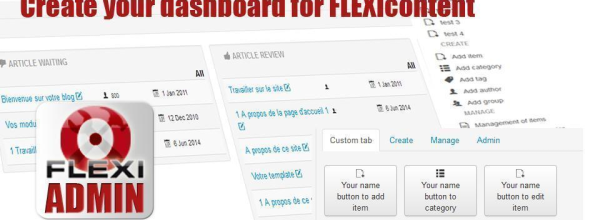FLEXIadmin : le module d'administration pour FLEXIcontent